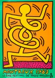 Keith Haring, MONTREUX JAZZ POSTER (GREEN), 1983, Screenprint, unframed