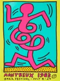 Keith Haring, MONTREUX JAZZ POSTER (YELLOW), 1983, Screenprint