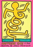 Keith Haring, MONTREUX JAZZ POSTER (PINK), 1983, Screenprint, unframed