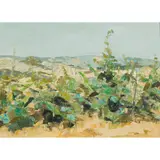Perpetua M. Pope, VINES, TUSCANY, oil on board