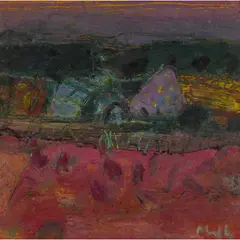 Sandy Murphy, RED EARTH, oil on board