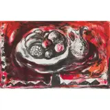 Anne Redpath, JUG WITH FRUIT (RED), Lithograph, ed. 75