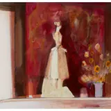 Mardi Barrie, MANTLE FIGURES, MORNING, oil on board