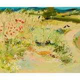 James Harrigan, WILDFLOWERS AND MEADOW PATH, oil on board