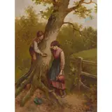 Robert Smeaton Douglas, THE BIRD'S NEST, oil on canvas