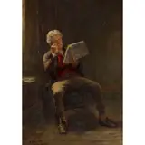 James Hamilton, AN INTERESTING STORY, oil on canvas
