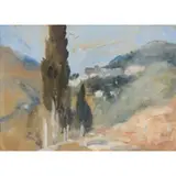 Hercules Brabazon Brabazon, TOWN BEYOND THE CYPRESS TREES
