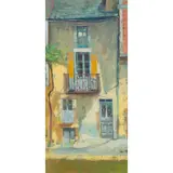 William Birnie, THE BALCONY, NAJEC, mixed media on canvas
