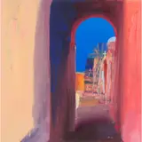 Chris Bushe, ARCHWAY, oil on board