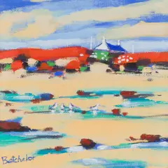 Mary Batchelor, EBB TIDE, ISLAY, oil on canvas