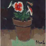 Donald Manson, PETUNIA, oil on board