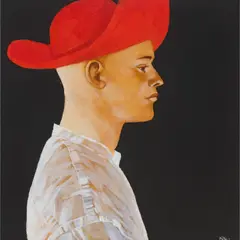 I WAS BORN AND I GREW UP by Alan King, oil on board, sold Feb 2022