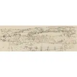 William George Gillies, SPRING - THE LOTHIANS, pencil study