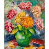 Donald Bain, STILL LIFE WITH CHRYSANTHEMUMS, oil on canvas