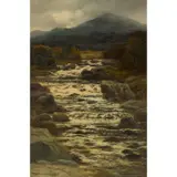 William Beattie-Brown, THE MOUNTAIN STREAM, oil on canvas