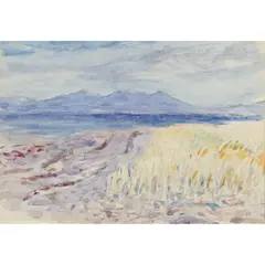 William McTaggart, MOUNTAIN OVER RUSHES, Watercolour