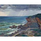 Barbara J. Sussman, ON THE CLIFFS, oil on canvas