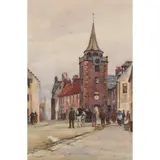 James Kennedy MacMaster, STONEHAVEN, watercolour and body colour