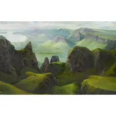 Alan R. Thompson, THE QUIRAING, SKYE, oil on canvas
