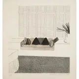 David Hockney, Cushions, 1968 (S.A.C. 64), etching on paper