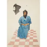 Patrick Procktor, Blue Man, Goulimine, 1968, ink and waterolour