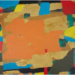 Bernard Cohen, Black Base, November 1958, emulsion on board