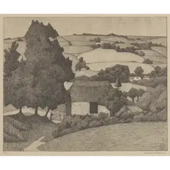 Robert Bevan, Rosemary, Devon, 1922, lithograph on paper