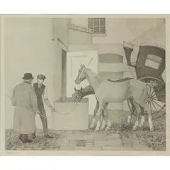 Crocks, 1925 by Robert Bevan, lithograph on paper, sold Oct 2022