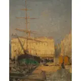 Gerald Festus Kelly, Vieux Port, Marseilles, 1908, oil on board