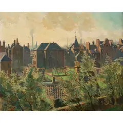 Charles Cundall, Canongate Church, Edinburgh, 1927, oil on board