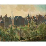 Charles Cundall, Canongate Church, Edinburgh, 1927, oil on board