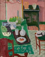 Jules Cavaillès, Interior, oil on canvas