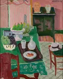 Jules Cavaillès, Interior, oil on canvas