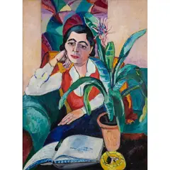 Edward Wolfe, Portrait of a Lady, Purportedly Charlotte Haldane, 1932, oil on canvas