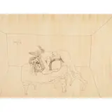 F. N. Souza, Folio of Four Erotic Drawings, pen and ink on paper