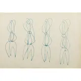 Robert Adams, Drawings for Figure Sculptures, circa 1948