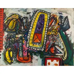 Alan Davie, Angel's Hiding Place, Opus O.592A, 1968, oil on canvas