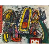 Alan Davie, Angel's Hiding Place, Opus O.592A, 1968, oil on canvas