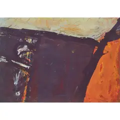 Trevor Bell, Untitled (Abstract), 1958, oil and mixed media on paper laid on board