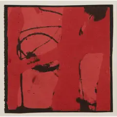 Sandra Blow, Composition, gouache on paper