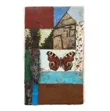 Bryan Ingham, Butterfly, mixed media and collage on board