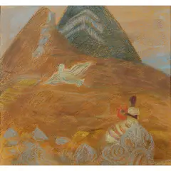 Winifred Nicholson, Pylos, 1965, pastel on buff paper