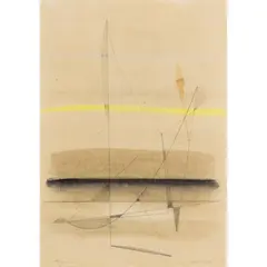 John Wells, Untitled, 86/11D, 1975, pencil (lower left), pencil, charcoal and pastel on paper