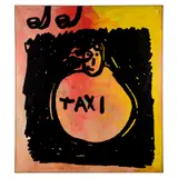 Walter Dahn, Taxi, 1986, spray paint and acrylic on canvas