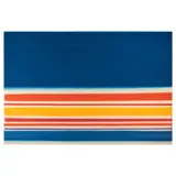John Copnall, Blue and Coloured Stripes, 1972-5, oil on canvas