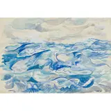 William Crosbie, WAVES, 1943, watercolour and bodycolour
