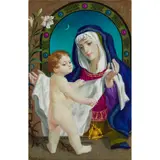 William Crosbie, MADONNA AND CHILD, oil on canvas laid on board