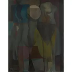 William Crosbie, EN GRIS, oil on canvas
