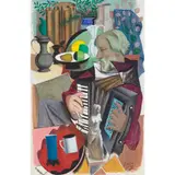 William Crosbie, PLAYING TO MY FRIENDS, 1996, oil on board