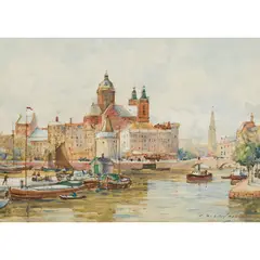 James Garden Laing, AMSTERDAM, watercolour